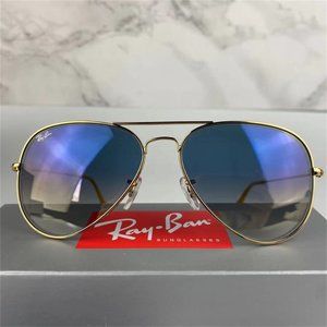 Ray-Ban Aviator Gradient Vogue RB3025 Blue Sunglasses